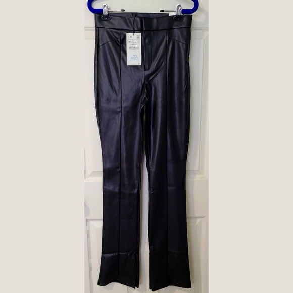 Zara faux leather long leggings - Picture 5 of 8